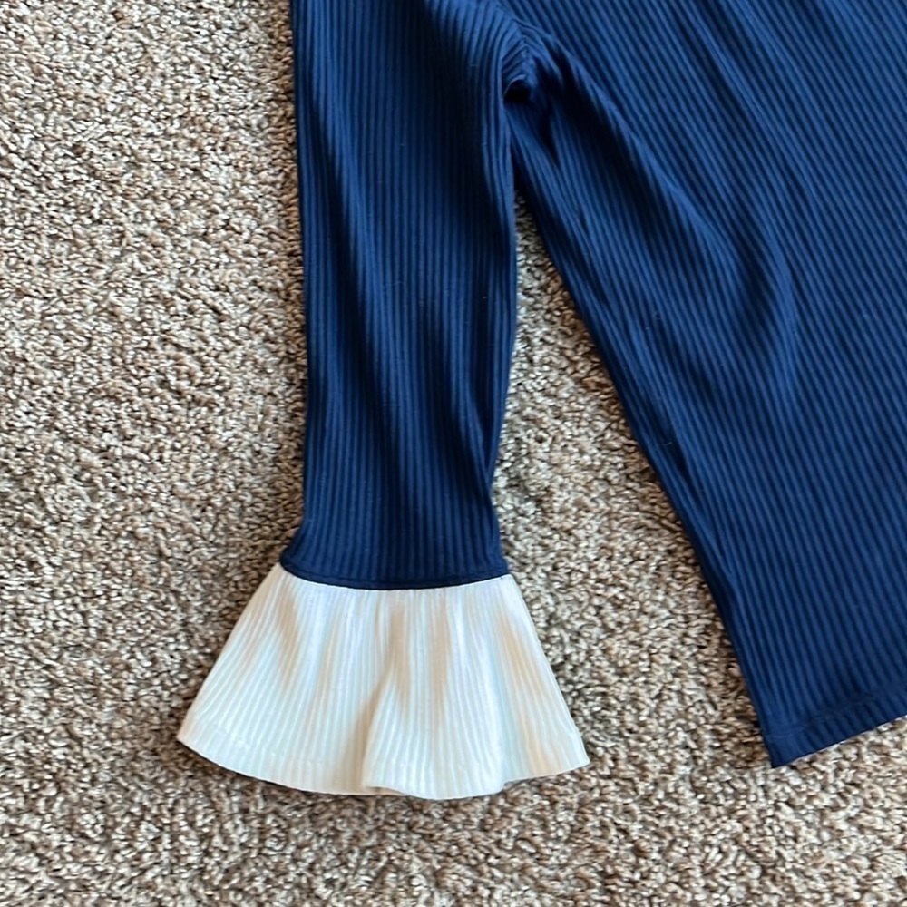 NWT J.Crew Ribbed Belle Sleeve Top Size Large - Picture 3 of 7